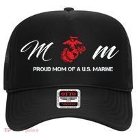 Proud Mom Of A U S Marine Gift Hat thumb 0