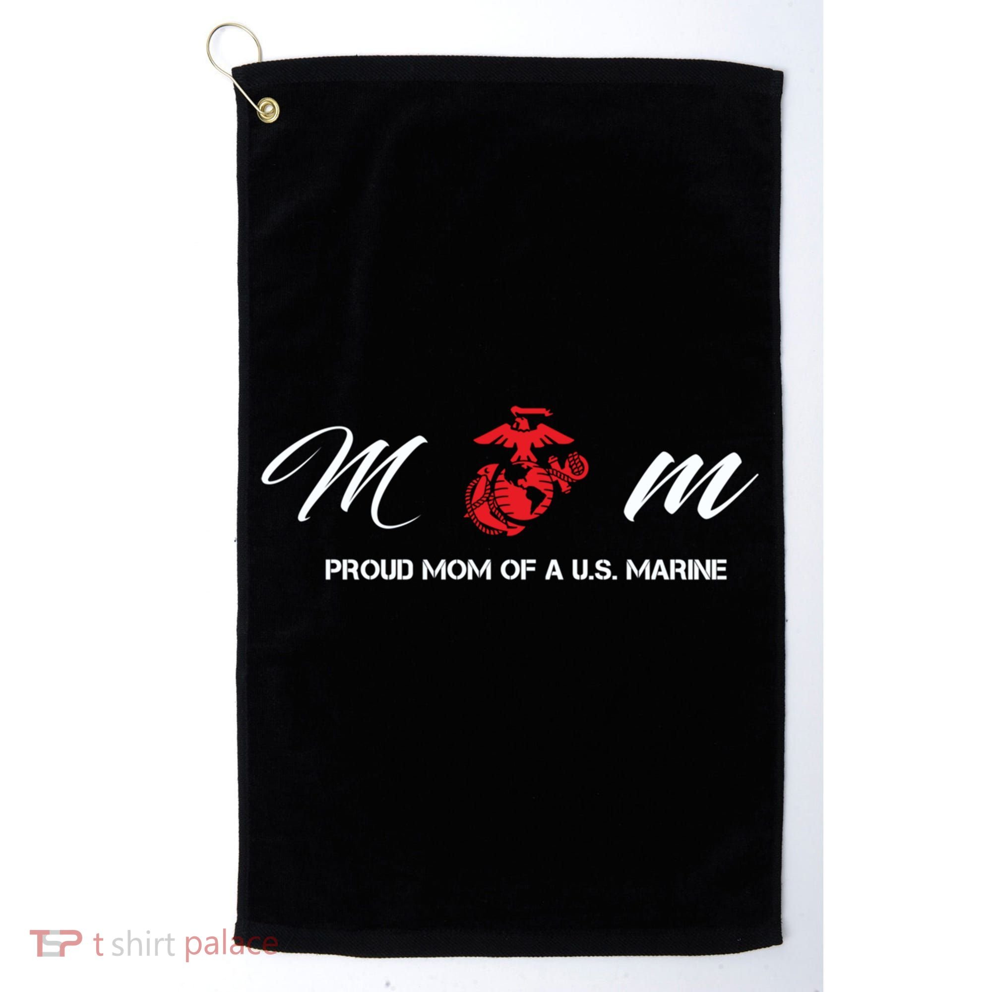 Proud Mom Of A U S Marine Gift Golf Towel
