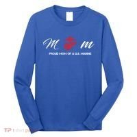 Proud Mom Of A U S Marine Gift Long Sleeve Shirt thumb 0