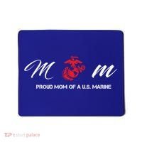 Proud Mom Of A U S Marine Gift Mousepad thumb 0