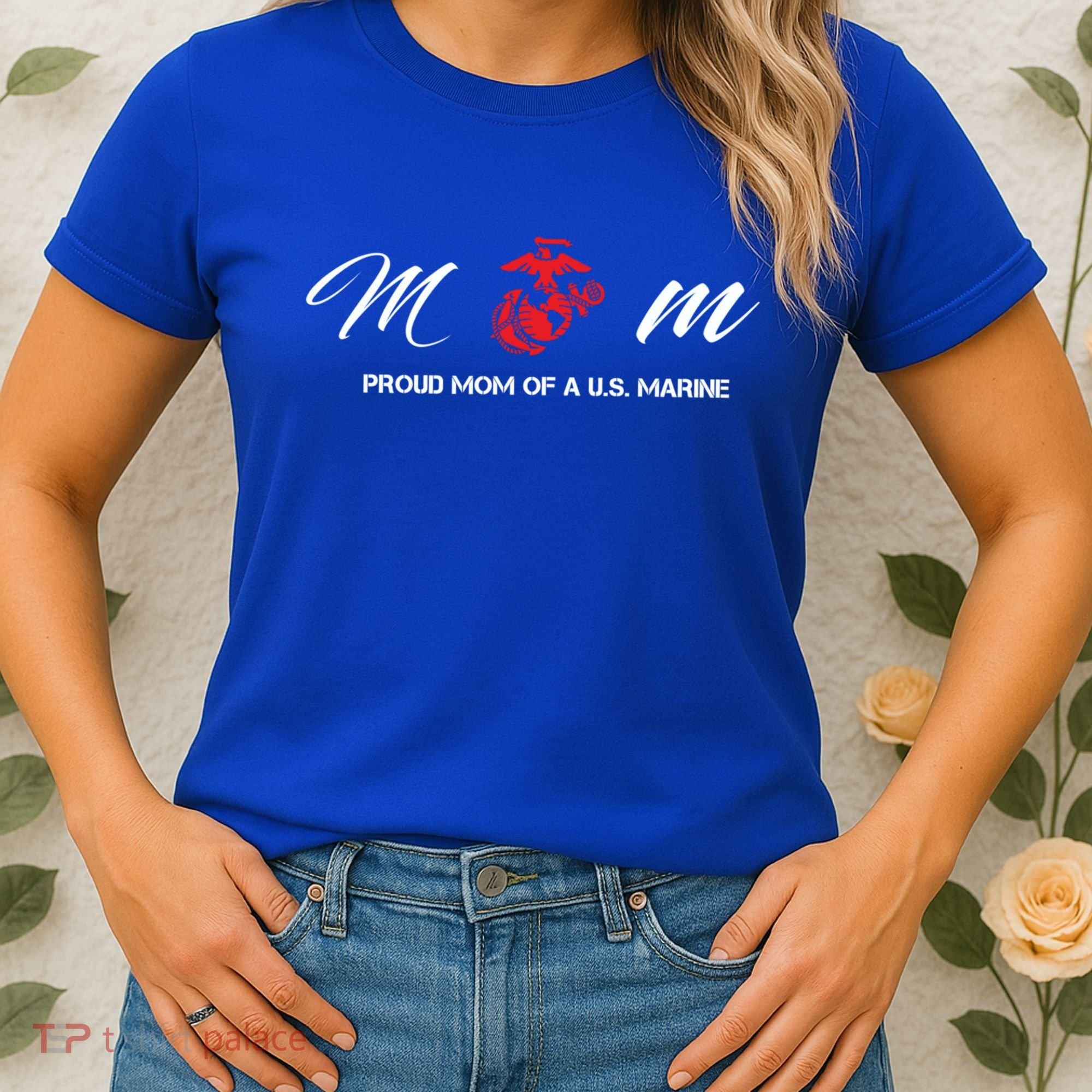 Proud Mom Of A U S Marine Gift Women's T-Shirt