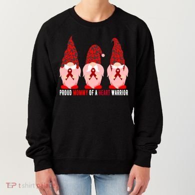 Proud Mommy Of A Heart Warrior Chd Awareness Gift Women's Sweatshirt