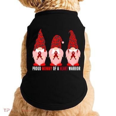 Proud Mommy Of A Heart Warrior Chd Awareness Gift Doggie Tank