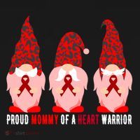 Proud Mommy Of A Heart Warrior Chd Awareness Gift Doggie Tank thumb 4
