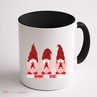 Proud Mommy Of A Heart Warrior Chd Awareness Gift Coffee Mug thumb 1