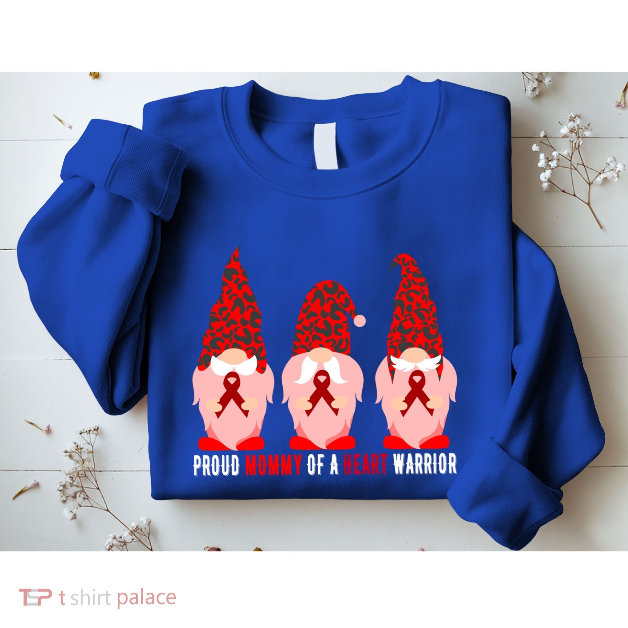 Proud Mommy Of A Heart Warrior Chd Awareness Gift Sweatshirt