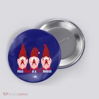 Proud Mommy Of A Heart Warrior Chd Awareness Gift Button thumb 0