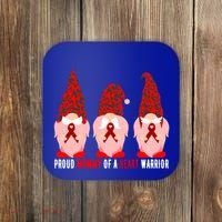 Proud Mommy Of A Heart Warrior Chd Awareness Gift Coaster thumb 0