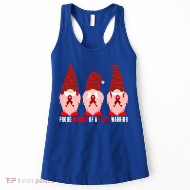 Proud Mommy Of A Heart Warrior Chd Awareness Gift Women's Tank Top