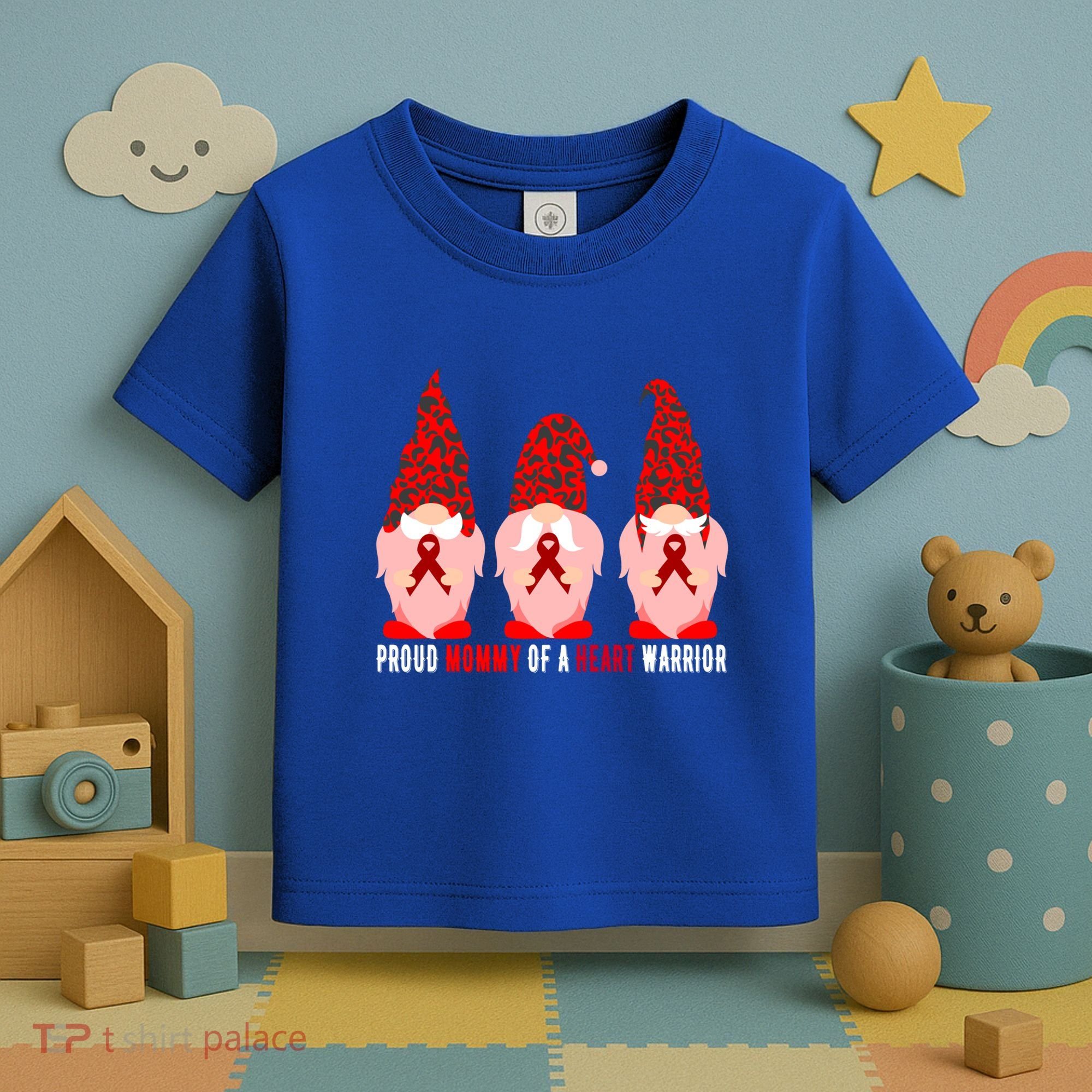 Proud Mommy Of A Heart Warrior Chd Awareness Gift Toddler T-Shirt
