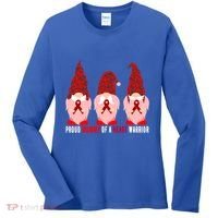 Proud Mommy Of A Heart Warrior Chd Awareness Gift Women's Long Sleeve Shirt thumb 0