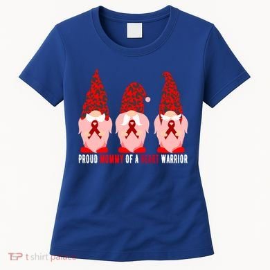 Proud Mommy Of A Heart Warrior Chd Awareness Gift Women's T-Shirt