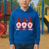Proud Mommy Of A Heart Warrior Chd Awareness Gift Kids Hoodie thumb 2