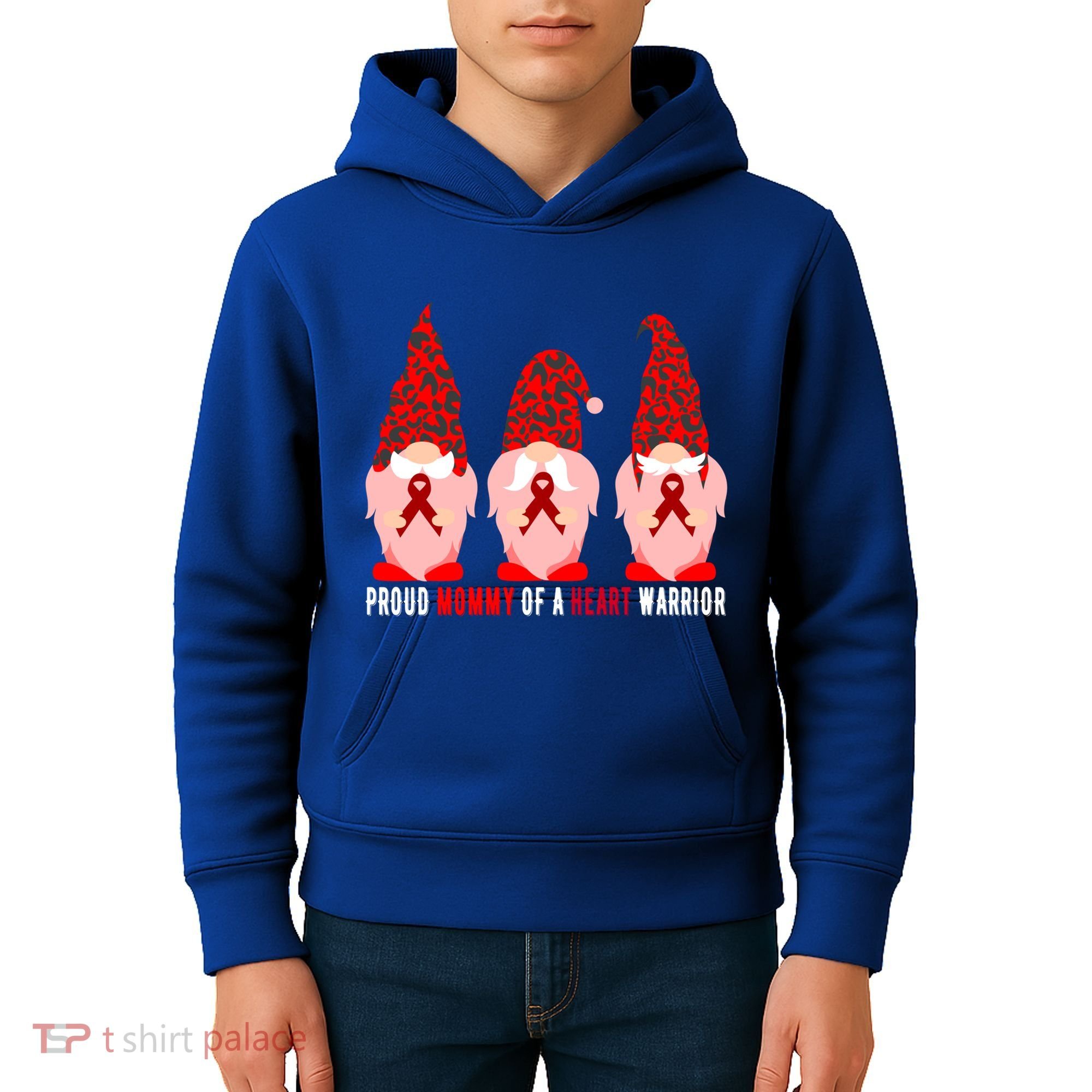 Proud Mommy Of A Heart Warrior Chd Awareness Gift Kids Hoodie