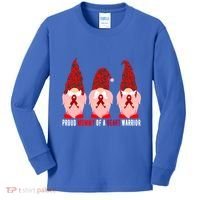 Proud Mommy Of A Heart Warrior Chd Awareness Gift Kids Long Sleeve Shirt thumb 0
