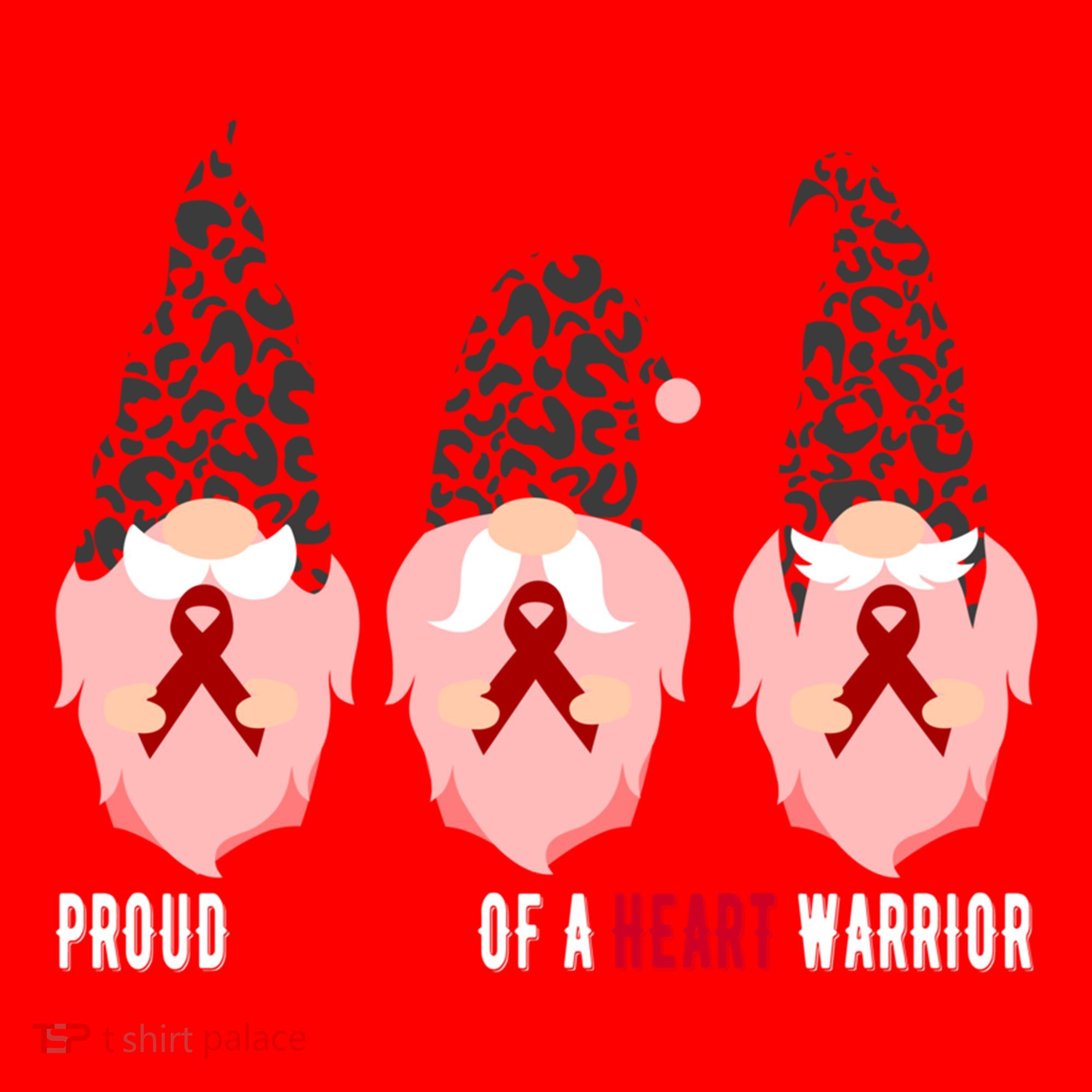 Proud Mommy Of A Heart Warrior Chd Awareness Gift Santa Hat