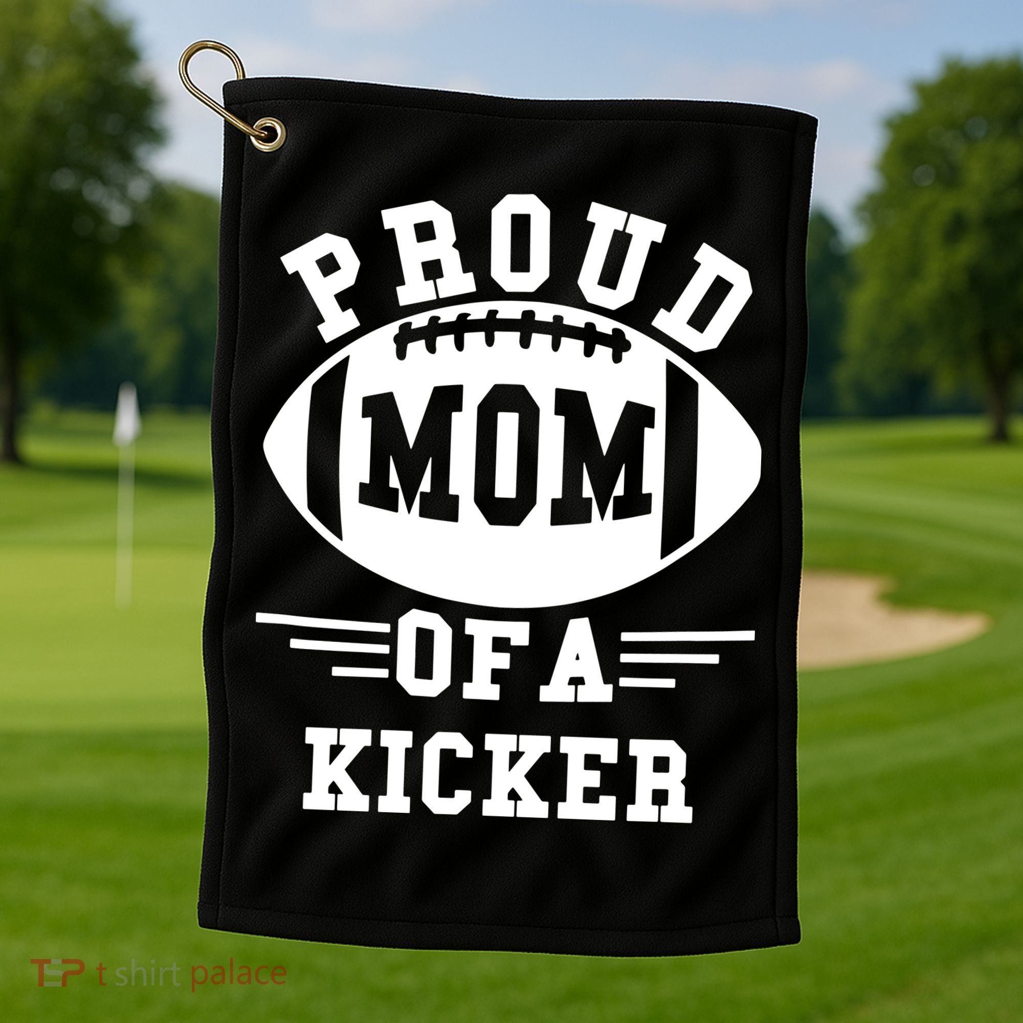 Proud Mom Of A Long Snapper Football Player Golf Towel