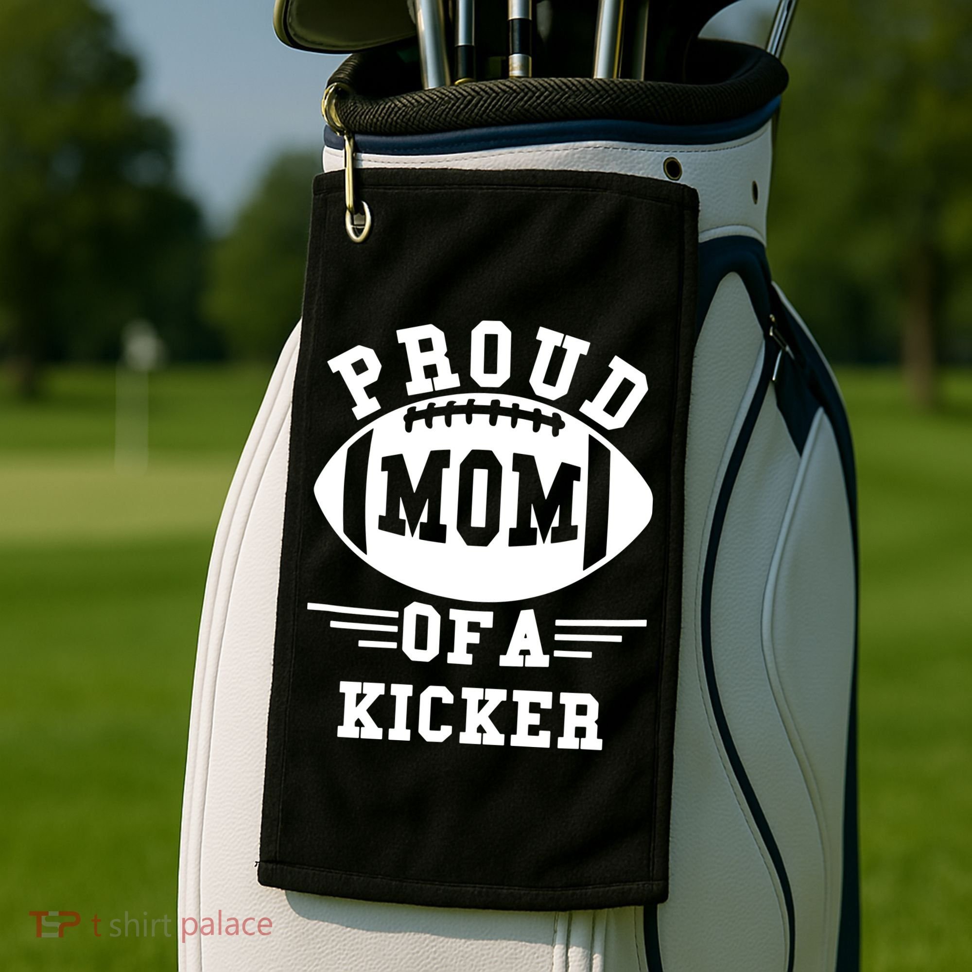 Proud Mom Of A Long Snapper Football Player Golf Towel