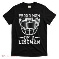 Proud Mom Of A Lineman Football T-Shirt thumb 0