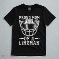 Proud Mom Of A Lineman Football T-Shirt thumb 5