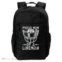 Proud Mom Of A Lineman Football Backpack thumb 0