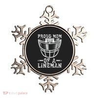 Proud Mom Of A Lineman Football Ornament thumb 0