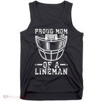 Proud Mom Of A Lineman Football Tank Top thumb 0