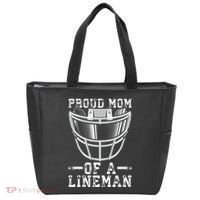 Proud Mom Of A Lineman Football Tote Bag thumb 0