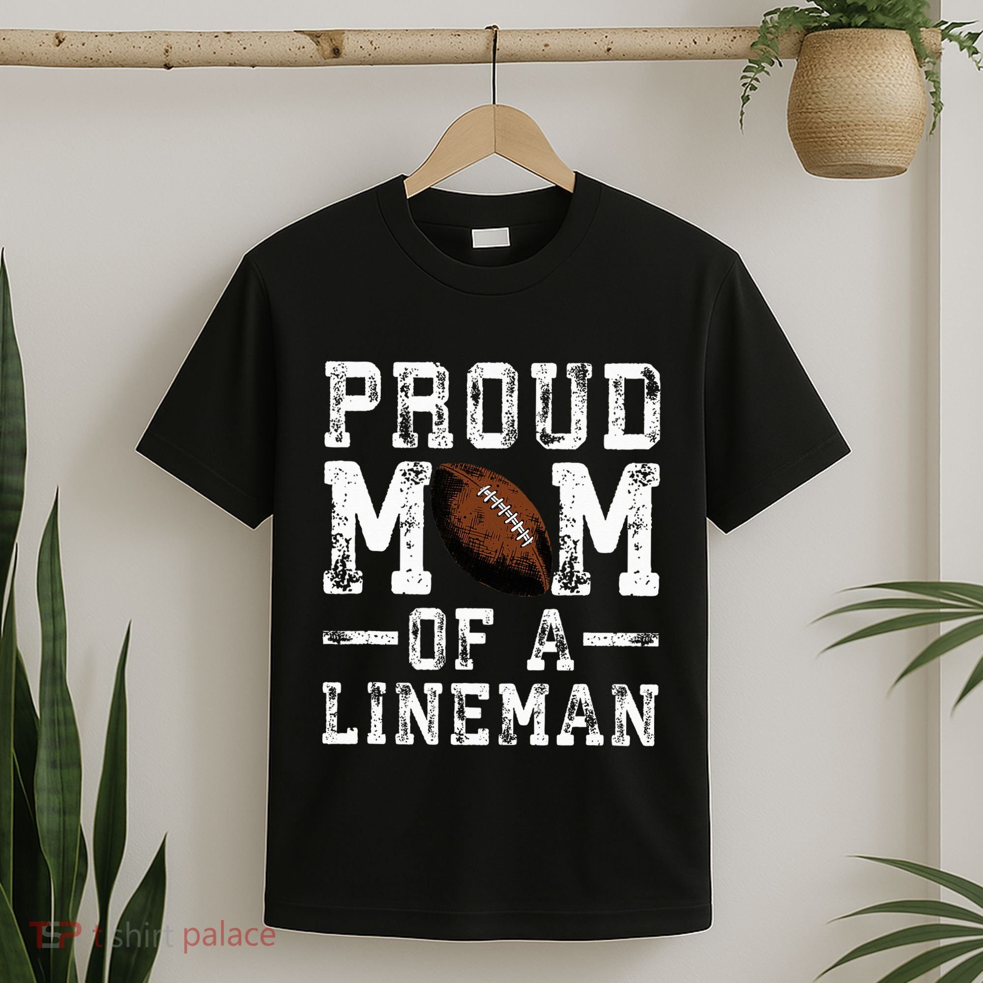 Proud Mom Of A Lineman Football T-Shirt
