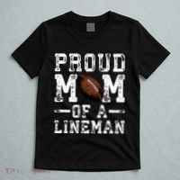 Proud Mom Of A Lineman Football T-Shirt thumb 5