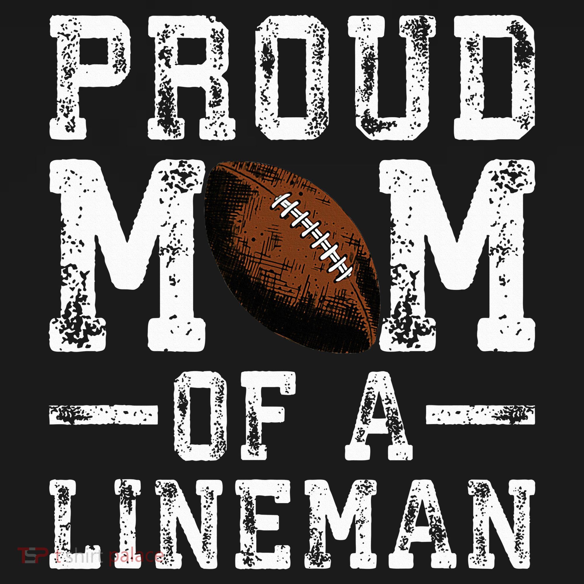 Proud Mom Of A Lineman Football Women's Hoodie