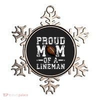 Proud Mom Of A Lineman Football Ornament thumb 0