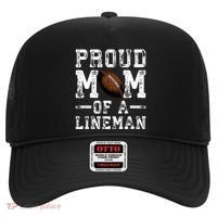 Proud Mom Of A Lineman Football Hat thumb 0