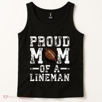 Proud Mom Of A Lineman Football Tank Top thumb 2