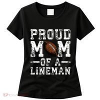 Proud Mom Of A Lineman Football Women's T-Shirt thumb 0