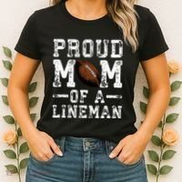 Proud Mom Of A Lineman Football Women's T-Shirt thumb 2