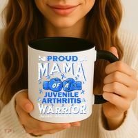 Proud Mama Of A Juvenile Arthritis Warrior Coffee Mug thumb 3