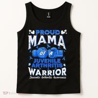 Proud Mama Of A Juvenile Arthritis Warrior Tank Top thumb 2