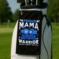 Proud Mama Of A Juvenile Arthritis Warrior Golf Towel thumb 2