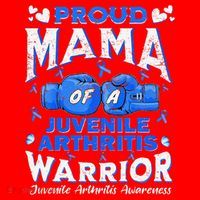 Proud Mama Of A Juvenile Arthritis Warrior Santa Hat thumb 1