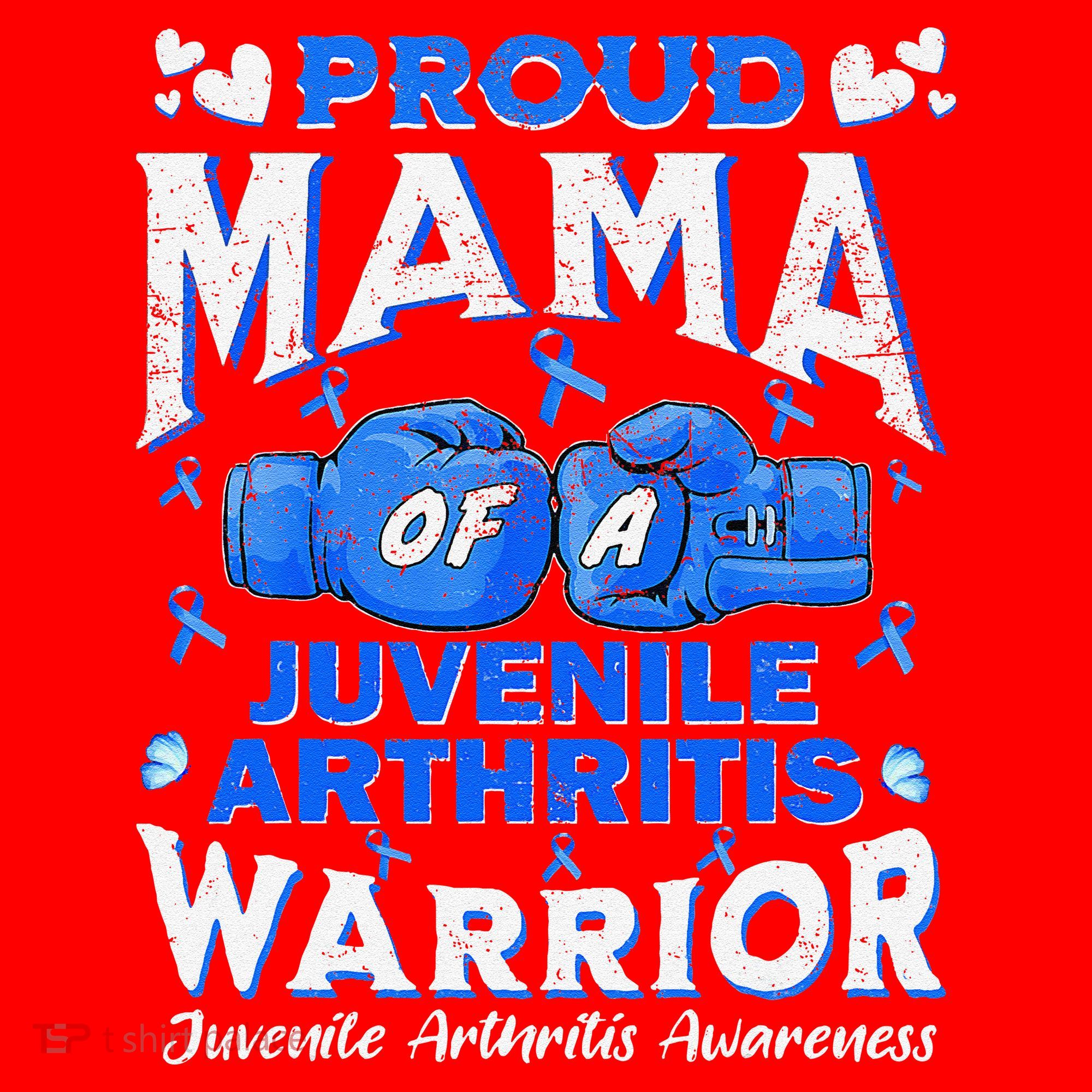 Proud Mama Of A Juvenile Arthritis Warrior Santa Hat