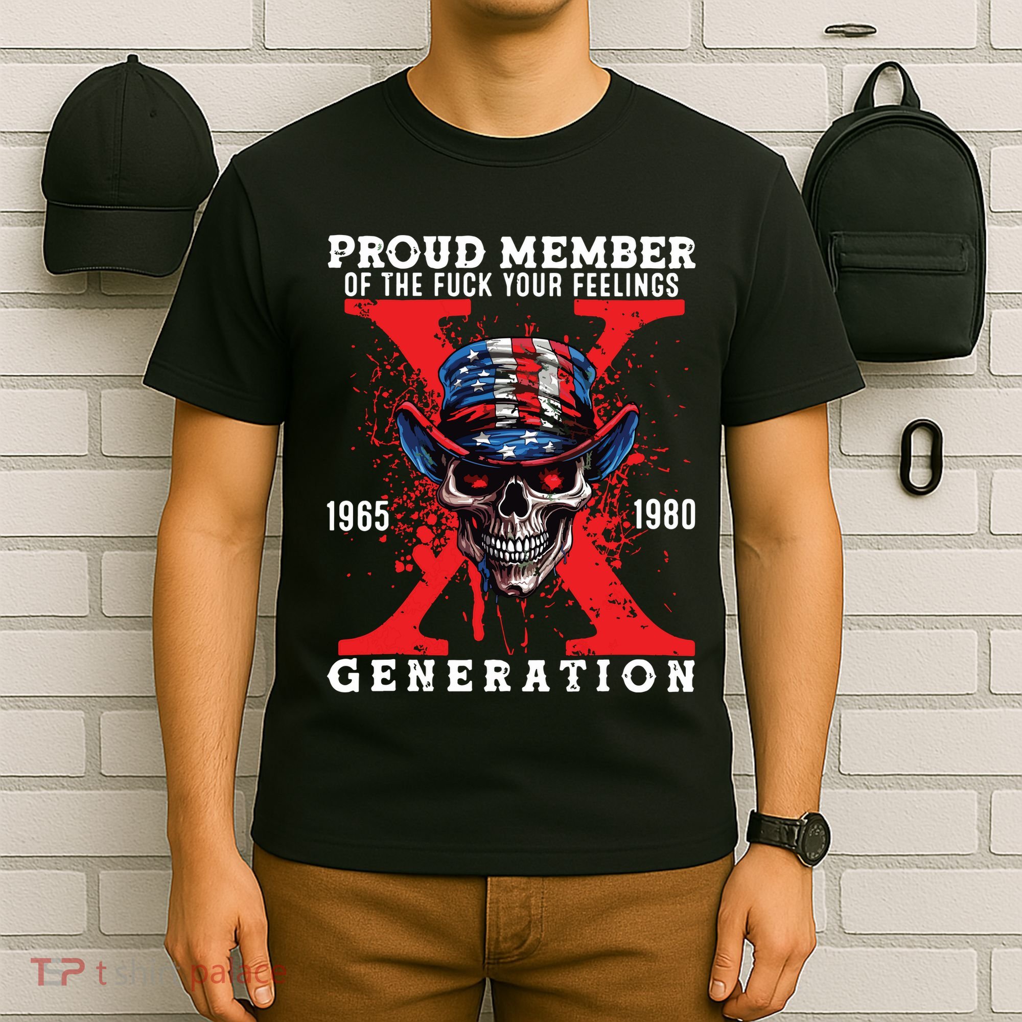 Proud Member Of Your Feelings Horror Skull X Generation T-Shirt
