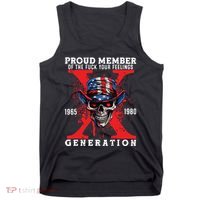 Proud Member Of Your Feelings Horror Skull X Generation Tank Top thumb 0