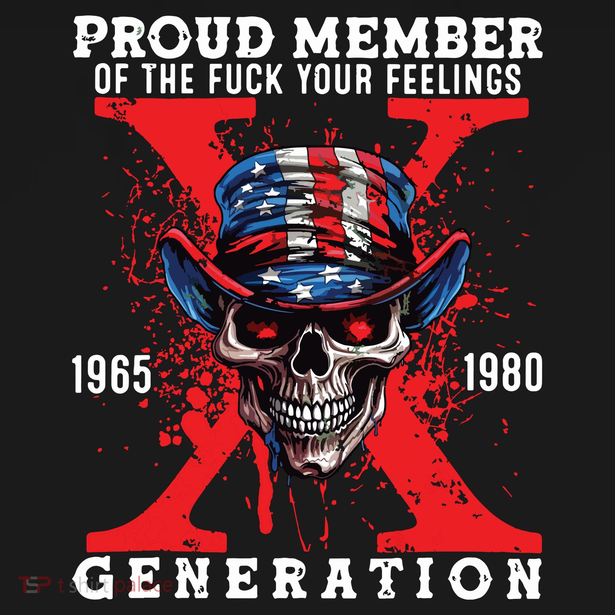 Proud Member Of Your Feelings Horror Skull X Generation Tank Top
