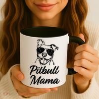 Pitbull Mom Coffee Mug thumb 3