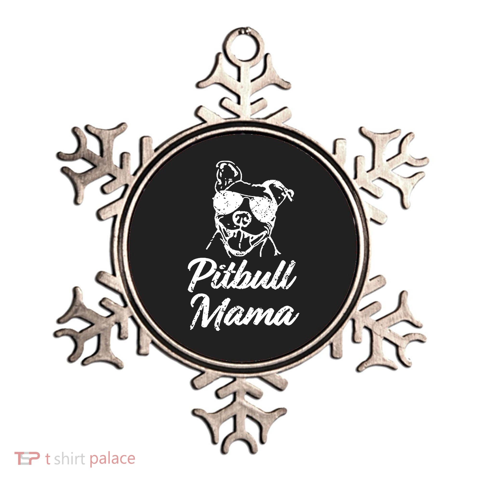 Pitbull Mom Ornament