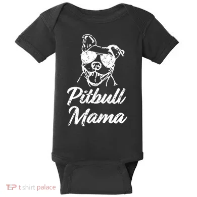 Pitbull Mom Baby Bodysuit
