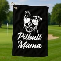 Pitbull Mom Golf Towel thumb 1