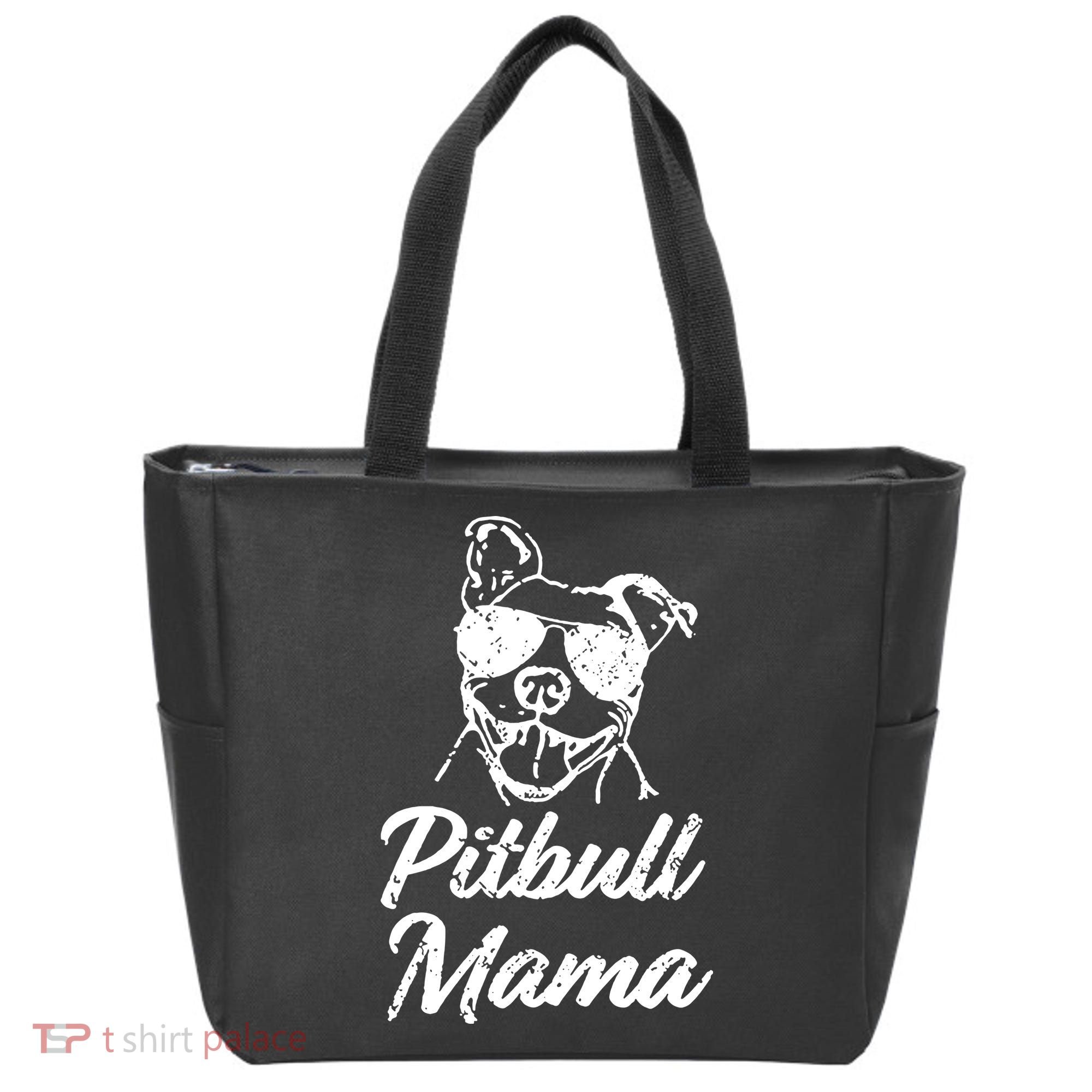 Pitbull Mom Tote Bag