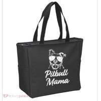 Pitbull Mom Tote Bag thumb 2